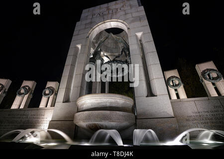 Il Memoriale della Seconda guerra mondiale a Washington, DC Foto Stock