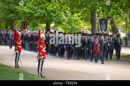 Hyde Park Londra, Regno Unito. Il 12 maggio 2019. La 95th cavalleria combinato di vecchi compagni di associazione parata annuale e del servizio avviene a Londra. Foto Stock
