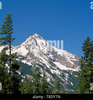 A nord di trapper picco nella Bitterroot Mountains vicino darby, montana Foto Stock