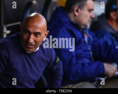 Valencia, Spagna. Il 12 maggio 2019. Abelardo durante la partita di calcio tra Valencia CF e Deportivo Alaves il 12 maggio 2019 a Mestalla stadio a Valencia in Spagna. Cordon Premere Credito: CORDON PREMERE/Alamy Live News Foto Stock