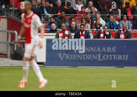 Amsterdam, Paesi Bassi. Il 12 maggio 2019. Eredivisie, Johan Cruijffarena, stagione 2018 / 2019, vriendenloterij durante il gioco Ajax - FC Utrecht 4-1 Credito: Pro scatti/Alamy Live News Foto Stock