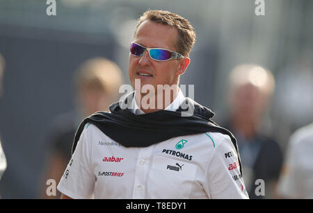 Monza, Italien. 09Sep, 2012. Campionato del Mondo di Formula 1 a Monza la domenica, 09.09.2012 all Autodromo di Monza in Italia/campione Michael Schumacher (Mercedes GP) | utilizzo del credito in tutto il mondo: dpa/Alamy Live News Foto Stock