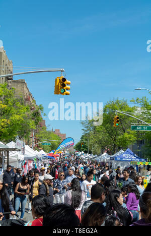 Mercato del weekend, woodside, Queens, Queens, New York , NY, Stati Uniti d'America, Stati Uniti d'America Foto Stock