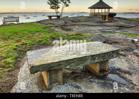 Sunrise in Larchmont Manor Park Foto Stock