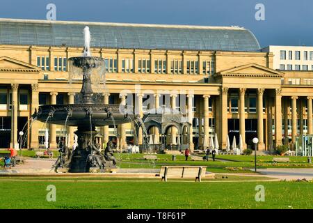 Germania, Baden Wurttemberg, Stoccarda, Schlossplatz (piazza del Castello), Konigsbau Foto Stock