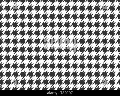 Perfetta illustrazione dello sfondo del controllo Houndstooth Pattern Foto Stock