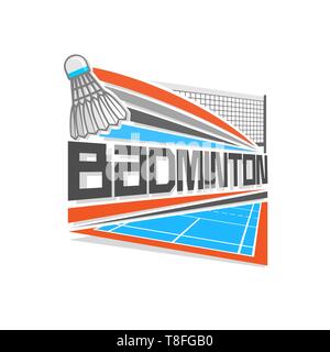 Il logo del vettore per badminton Illustrazione Vettoriale