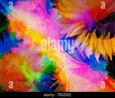 Arte digitale: Floral Dance 006 Foto Stock