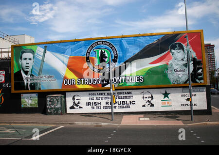 Impressionen  parete Internazionale di Belfast, Nordirland/ Irlanda del Nord (nur fuer redaktionelle Verwendung. Keine Werbung. Referenzdatenbank: http://w Foto Stock