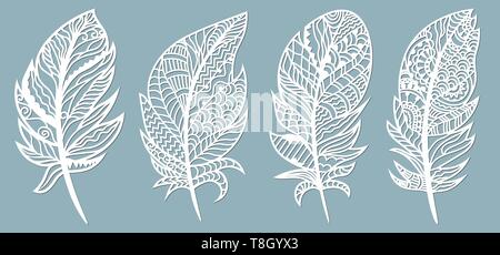 Giù. Taglio Laser. Modello per il taglio laser e Plotter. Illustrazione Vettoriale. Adesivo. Modello per il taglio laser, serigrafia, plotter Illustrazione Vettoriale