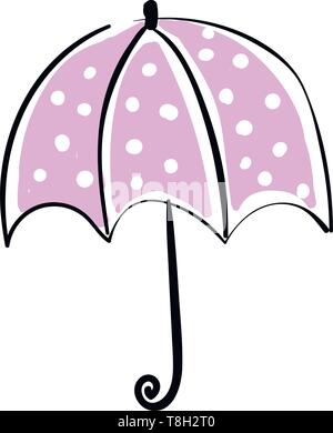 Ombrello disegnato a mano design, illustrazione, vettore su sfondo bianco. Illustrazione Vettoriale