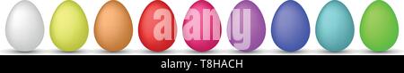 Colorate le uova di pasqua Illustrazione Vettoriale