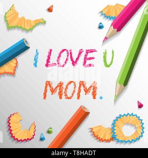 Festa della mamma sfondo Illustrazione Vettoriale