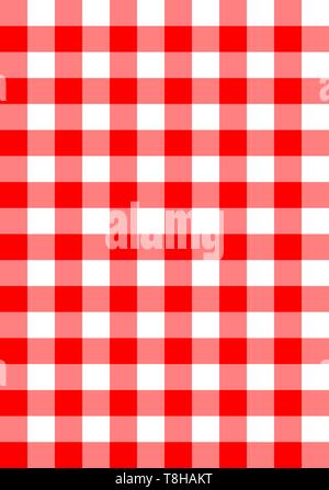 Seamless rosso a scacchi tessuto di sfondo vettoriale Illustrazione Vettoriale