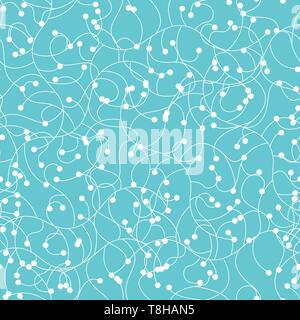 Seamless pattern floreali blu del vettore Illustrazione Vettoriale