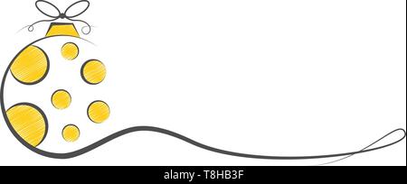 Pallina di natale vettore Illustrazione Vettoriale