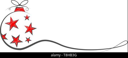Pallina di natale vettore Illustrazione Vettoriale