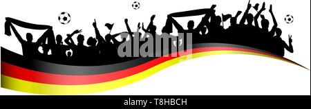 Per gli appassionati di calcio Germania Illustrazione Vettoriale