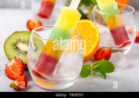Deliziosa casa popsicles Foto Stock