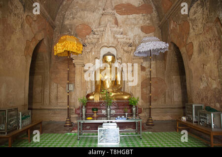 Tempio Htilominlo, Old Bagan e Nyaung U Zona villaggio, Mandalay regione, Myanmar, Asia Foto Stock