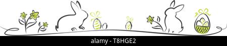 Vettore di pasqua banner Illustrazione Vettoriale