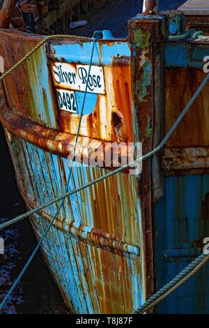 Irlanda, County Donegal, Bunbeg Harbour Foto Stock