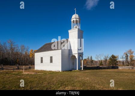 Canada, New Brunswick, Nordest New Bruswick, Caraquet, Acadian villaggio storico, la Cappella Foto Stock