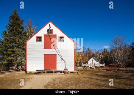 Canada, New Brunswick, Nordest New Bruswick, Caraquet, vecchio fienile Foto Stock