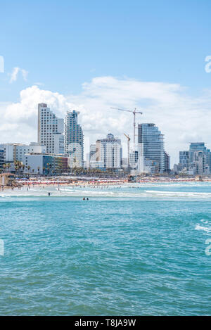 Israele, Tel Aviv-Yafo - 09 Maggio 2019: Cityscape di Tel Aviv Foto Stock