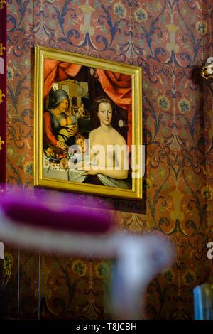 Francia, Indre et Loire, la Valle della Loira sono classificati come patrimonio mondiale dall' UNESCO, il castello di Azay le Rideau, costruito dal 1518 al 1527 da Gilles Berthelot, stile rinascimentale Foto Stock
