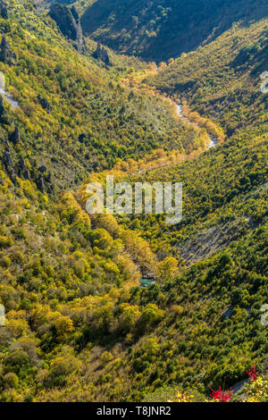 Vikos, nella regione di Zagori, Epiro, la Grecia settentrionale, l'Europa. Foto Stock