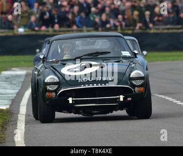 Nigel Greensall, Chris Beighton, Sunbeam Lister Tiger, Graham Hill Trophy, chiuso il cockpit vetture GT, prototipi, spirito del RAC gare TT 1960-196 Foto Stock