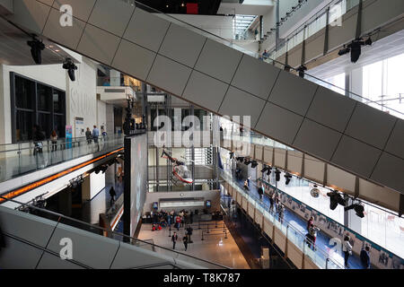 Vista interna del Newseum di Washington D.C.USA Foto Stock