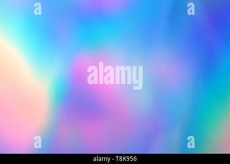 Colorata carta olografica con luci di Rainbow. Foto Stock