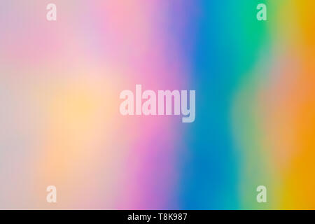 Colorata carta olografica con luci di Rainbow. Foto Stock
