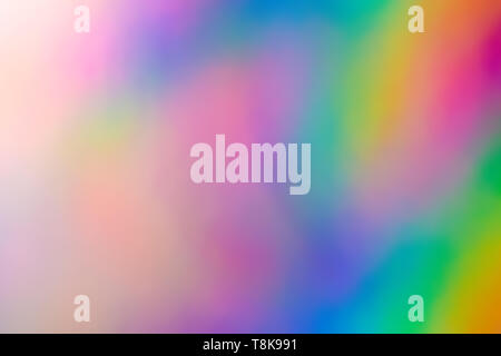 Colorata carta olografica con luci di Rainbow. Foto Stock