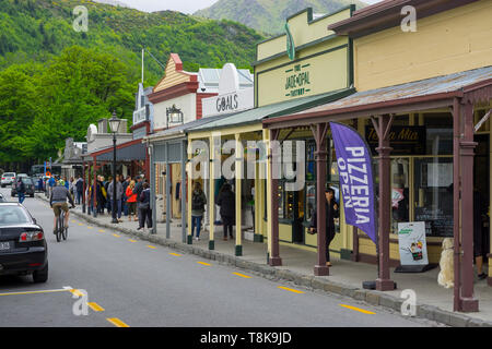 Arrowtown è una storica ex miniere d'oro, città ricca di storia e di uno del sud dell isola e Nuova Zelanda, iconico visitatore destinazioni. Foto Stock