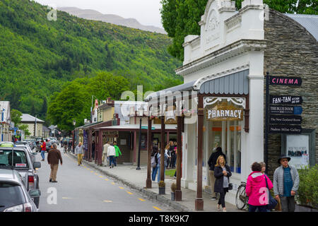 Arrowtown è una storica ex miniere d'oro, città ricca di storia e di uno del sud dell isola e Nuova Zelanda, iconico visitatore destinazioni. Foto Stock