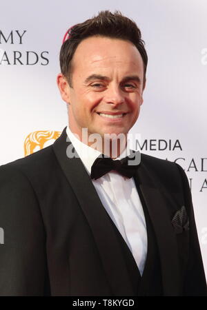 Ant McPartlin visto sul tappeto rosso durante il Virgin Media televisione BAFTA Awards 2019 presso la Royal Festival Hall di Londra. Foto Stock