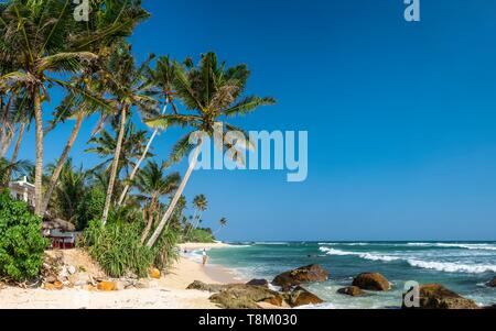 Sri Lanka, della provincia meridionale, Matara, Madiha beach Foto Stock