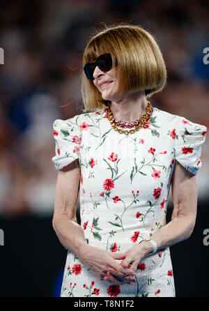 Anna Wintour parla al 2019 Australian Open serie ispiratrice sul Centre Court di Rod Laver Arena Foto Stock