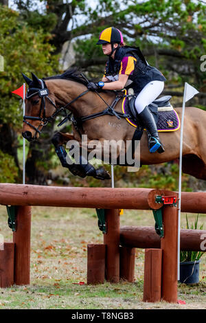 Piloti in lizza al Marcus Oldham Ballarat International Horse Trials 2019 Foto Stock