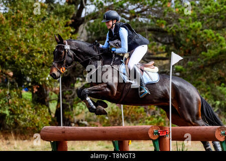 Piloti in lizza al Marcus Oldham Ballarat International Horse Trials 2019 Foto Stock