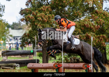 Piloti in lizza al Marcus Oldham Ballarat International Horse Trials 2019 Foto Stock