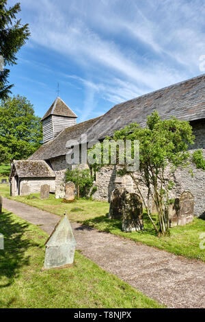 St Mary Magdalene Church Bleddfa, Radnor foresta, POWYS, GALLES Foto Stock