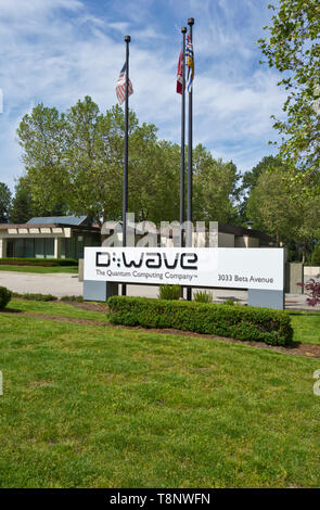 D-Wave quantum computing aziendale in Burnaby, British Columbia, Canada. Foto Stock