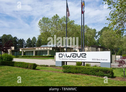 D-Wave quantum computing aziendale in Burnaby, British Columbia, Canada. Foto Stock