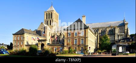 Francia, Seine Maritime, Pays de caux, Cote d'Alabastro (costa di alabastro), Fecamp, abbatiale de la Sainte Trinite (chiesa abbaziale di Santa Trinità) Foto Stock