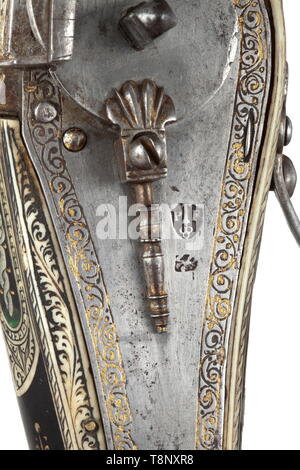 Un significativo di lusso pistola wheellock, Norimberga, circa 1590/1600 esili r del XVI secolo, Additional-Rights-Clearance-Info-Not-Available Foto Stock