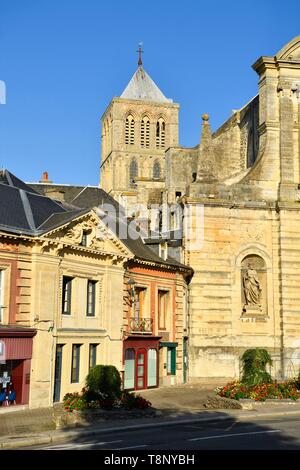 Francia, Seine Maritime, Pays de caux, Cote d'Alabastro (costa di alabastro), Fecamp, abbatiale de la Sainte Trinite (chiesa abbaziale di Santa Trinità) Foto Stock